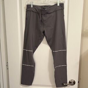 Womens Gray Running Leggings